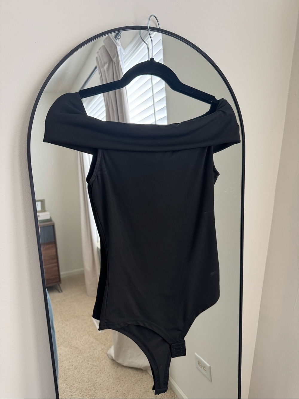 Off-the-Shoulder Black Women’s Bodysuit
